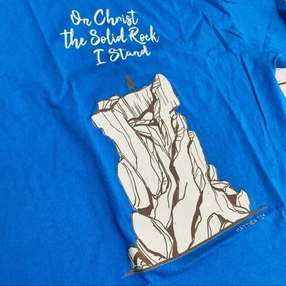 Port and Company Matthew 7:24 On Christ the Solid Rock I Stand T-shirt Tee XL - Picture 3 of 16